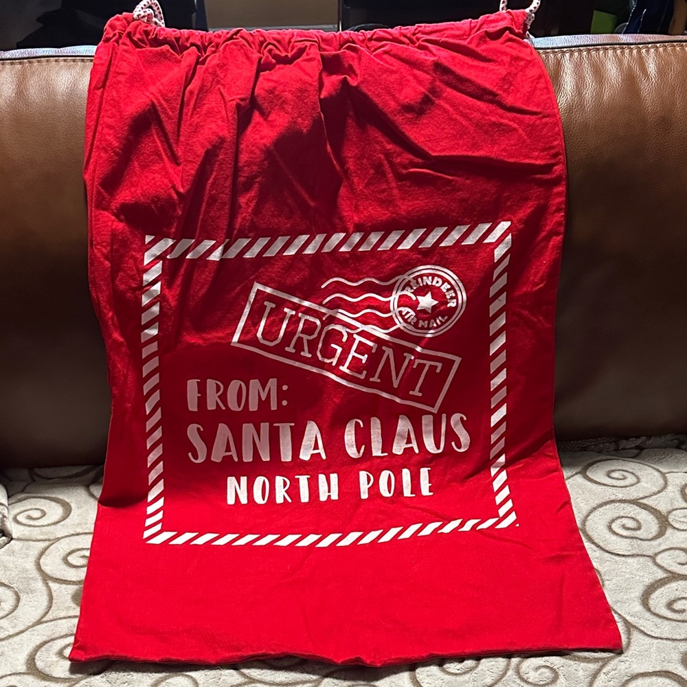 Red Santa Claus Gift Bag